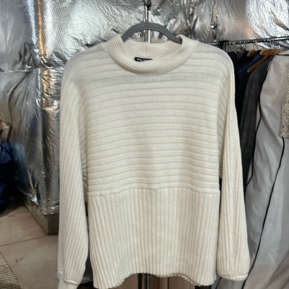 Whistles cream wool/poly sweater size M